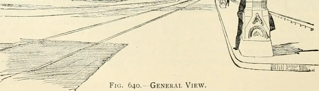 An illustration from Buildings and structures of American railroads. A reference book for railroad managers, superintendents, master mechanics, engineers, architects, and students, 1893, leaf 423