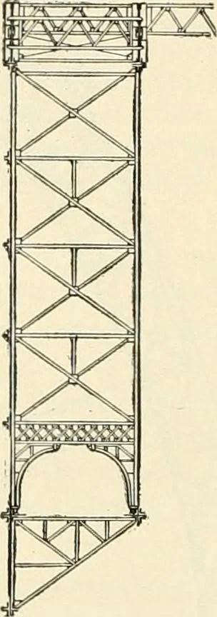 An illustration from Buildings and structures of American railroads. A reference book for railroad managers, superintendents, master mechanics, engineers, architects, and students, 1893, leaf 453