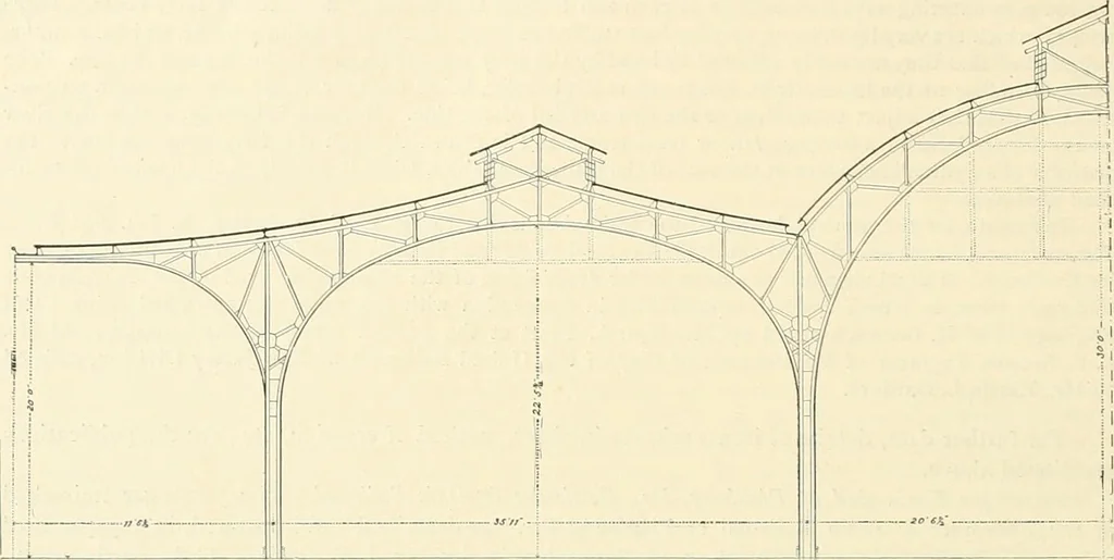 An illustration from Buildings and structures of American railroads. A reference book for railroad managers, superintendents, master mechanics, engineers, architects, and students, 1893, leaf 461