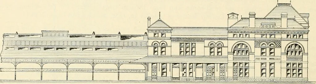 An illustration from Buildings and structures of American railroads. A reference book for railroad managers, superintendents, master mechanics, engineers, architects, and students, 1893, leaf 467