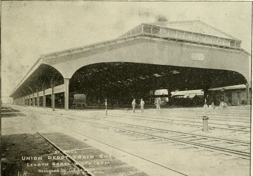 An illustration from Buildings and structures of American railroads. A reference book for railroad managers, superintendents, master mechanics, engineers, architects, and students, 1893, leaf 468
