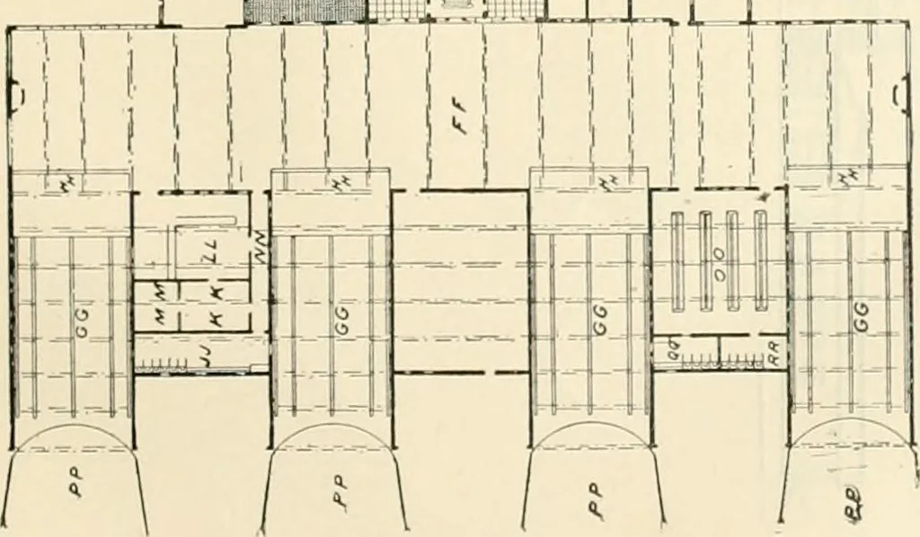 An illustration from Buildings and structures of American railroads. A reference book for railroad managers, superintendents, master mechanics, engineers, architects, and students, 1893, leaf 472