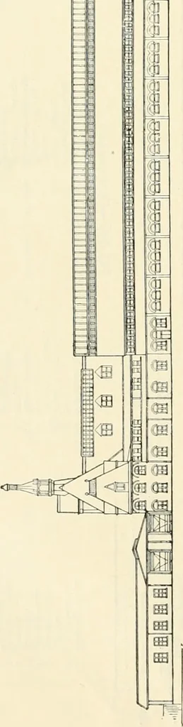 An illustration from Buildings and structures of American railroads. A reference book for railroad managers, superintendents, master mechanics, engineers, architects, and students, 1893, leaf 473