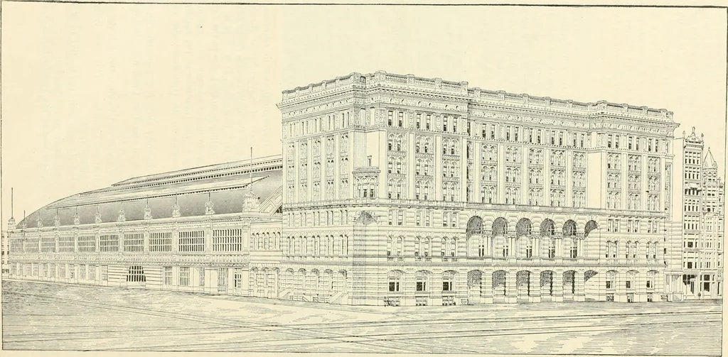 An illustration from Buildings and structures of American railroads. A reference book for railroad managers, superintendents, master mechanics, engineers, architects, and students, 1893, leaf 477