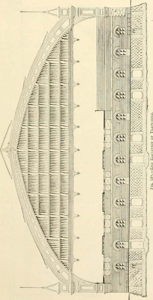 An illustration from Buildings and structures of American railroads. A reference book for railroad managers, superintendents, master mechanics, engineers, architects, and students, 1893, leaf 480