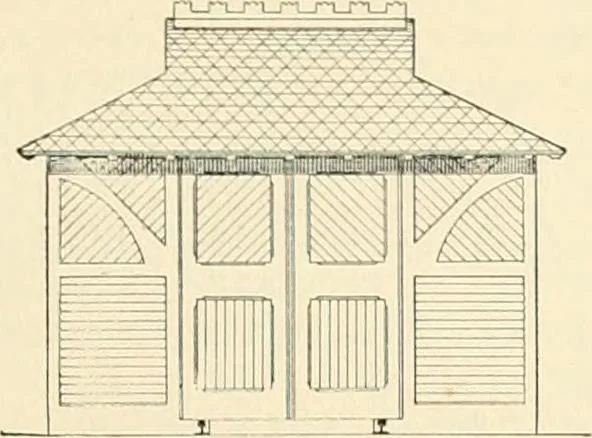 An illustration from Buildings and structures of American railroads. A reference book for railroad managers, superintendents, master mechanics, engineers, architects, and students, 1893, leaf 50