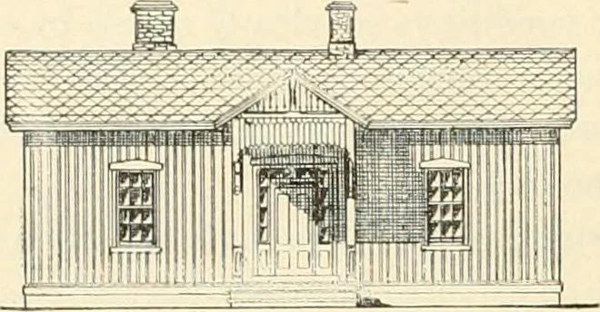 An illustration from Buildings and structures of American railroads. A reference book for railroad managers, superintendents, master mechanics, engineers, architects, and students, 1893, leaf 55