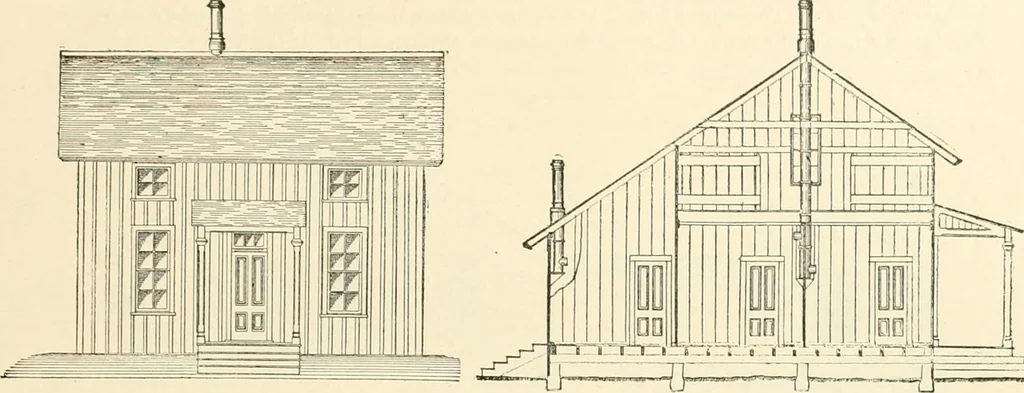 An illustration from Buildings and structures of American railroads. A reference book for railroad managers, superintendents, master mechanics, engineers, architects, and students, 1893, leaf 58