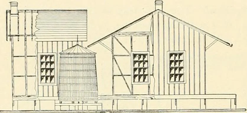 An illustration from Buildings and structures of American railroads. A reference book for railroad managers, superintendents, master mechanics, engineers, architects, and students, 1893, leaf 61