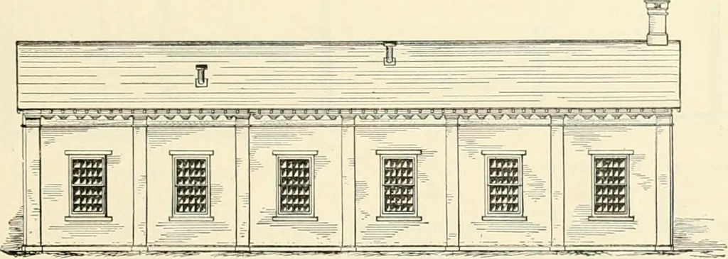 An illustration from Buildings and structures of American railroads. A reference book for railroad managers, superintendents, master mechanics, engineers, architects, and students, 1893, leaf 86