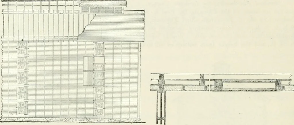An illustration from Buildings and structures of American railroads. A reference book for railroad managers, superintendents, master mechanics, engineers, architects, and students, 1893, leaf 103