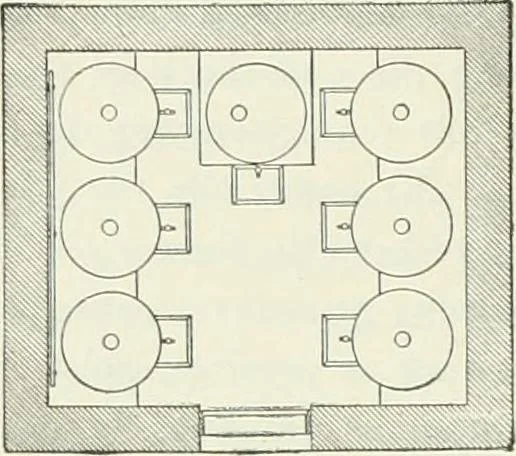An illustration from Buildings and structures of American railroads. A reference book for railroad managers, superintendents, master mechanics, engineers, architects, and students, 1893, leaf 121