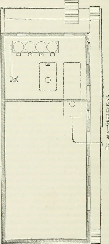 An illustration from Buildings and structures of American railroads. A reference book for railroad managers, superintendents, master mechanics, engineers, architects, and students, 1893, leaf 139