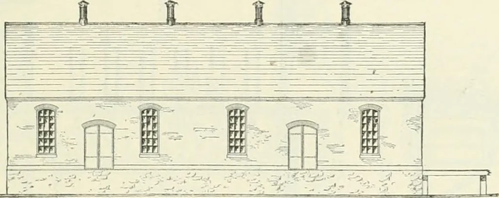 An illustration from Buildings and structures of American railroads. A reference book for railroad managers, superintendents, master mechanics, engineers, architects, and students, 1893, leaf 144