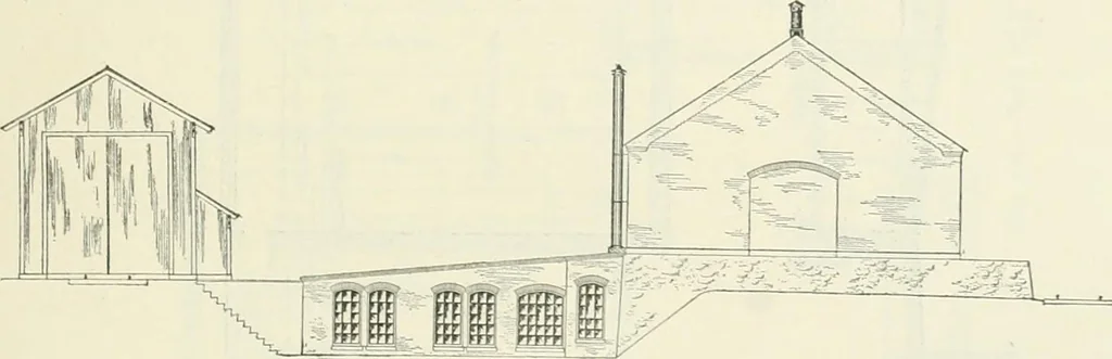 An illustration from Buildings and structures of American railroads. A reference book for railroad managers, superintendents, master mechanics, engineers, architects, and students, 1893, leaf 144