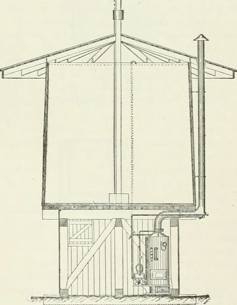 An illustration from Buildings and structures of American railroads. A reference book for railroad managers, superintendents, master mechanics, engineers, architects, and students, 1893, leaf 159