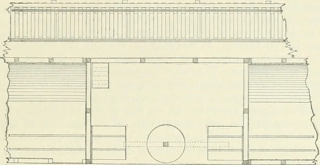 An illustration from Buildings and structures of American railroads. A reference book for railroad managers, superintendents, master mechanics, engineers, architects, and students, 1893, leaf 180