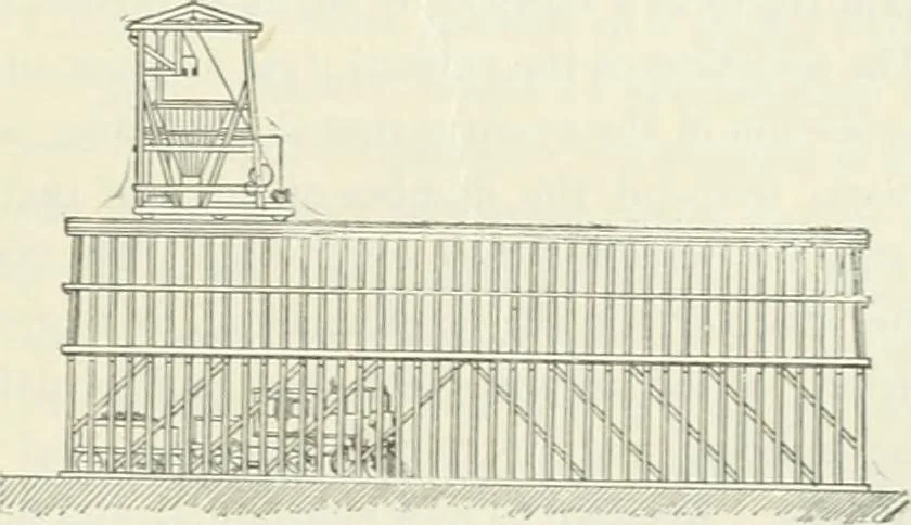 An illustration from Buildings and structures of American railroads. A reference book for railroad managers, superintendents, master mechanics, engineers, architects, and students, 1893, leaf 202
