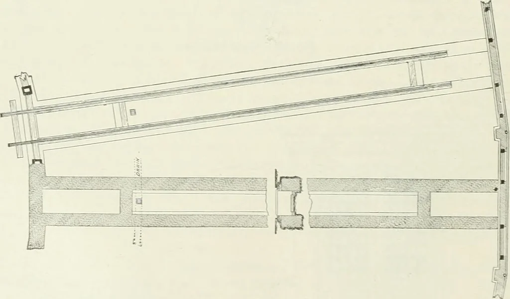 An illustration from Buildings and structures of American railroads. A reference book for railroad managers, superintendents, master mechanics, engineers, architects, and students, 1893, leaf 217