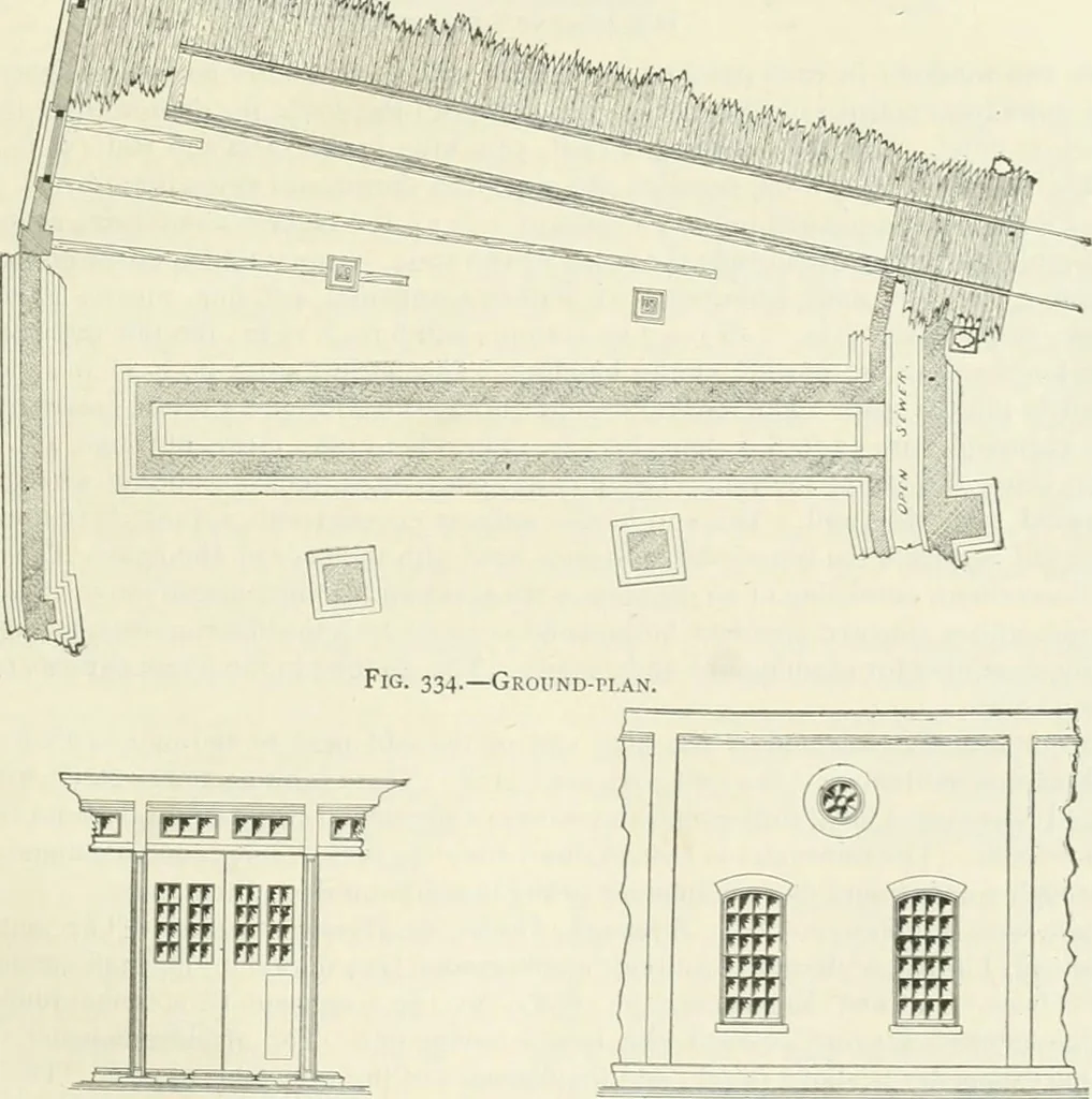 An illustration from Buildings and structures of American railroads. A reference book for railroad managers, superintendents, master mechanics, engineers, architects, and students, 1893, leaf 230