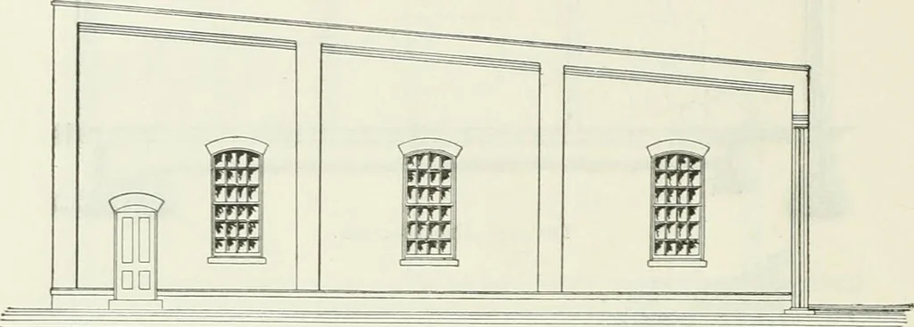 An illustration from Buildings and structures of American railroads. A reference book for railroad managers, superintendents, master mechanics, engineers, architects, and students, 1893, leaf 231