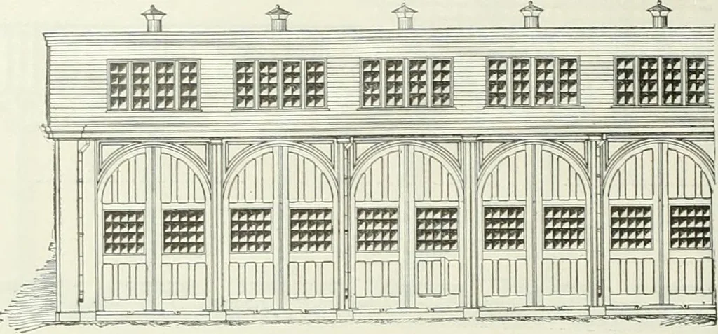 An illustration from Buildings and structures of American railroads. A reference book for railroad managers, superintendents, master mechanics, engineers, architects, and students, 1893, leaf 237