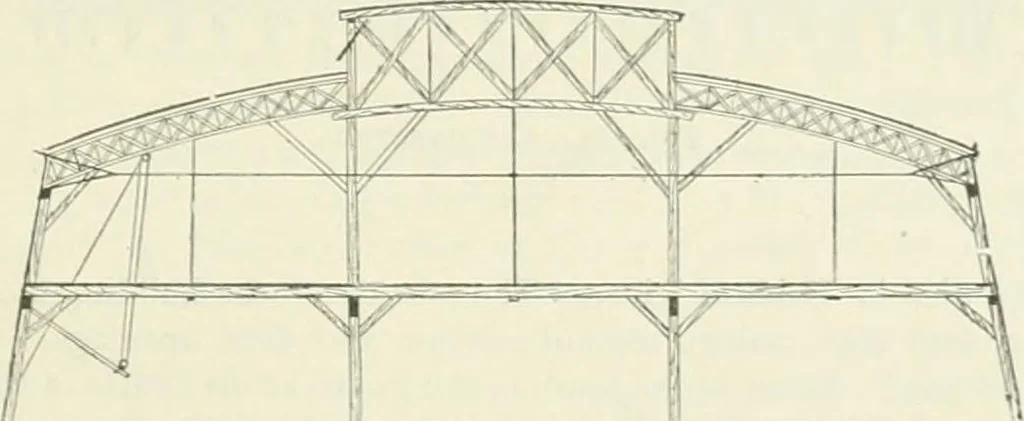 An illustration from Buildings and structures of American railroads. A reference book for railroad managers, superintendents, master mechanics, engineers, architects, and students, 1893, leaf 268