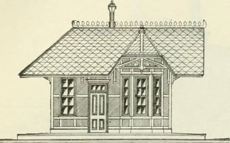 An illustration from Buildings and structures of American railroads. A reference book for railroad managers, superintendents, master mechanics, engineers, architects, and students, 1893, leaf 304