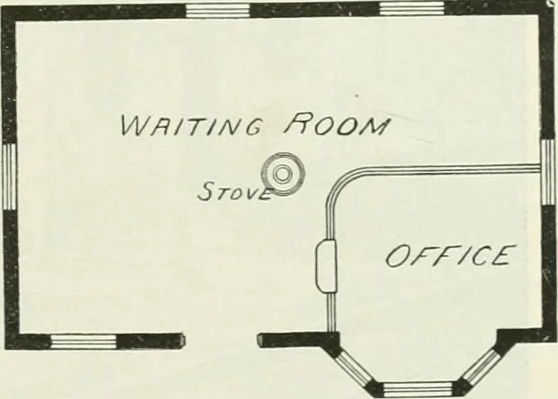 An illustration from Buildings and structures of American railroads. A reference book for railroad managers, superintendents, master mechanics, engineers, architects, and students, 1893, leaf 304