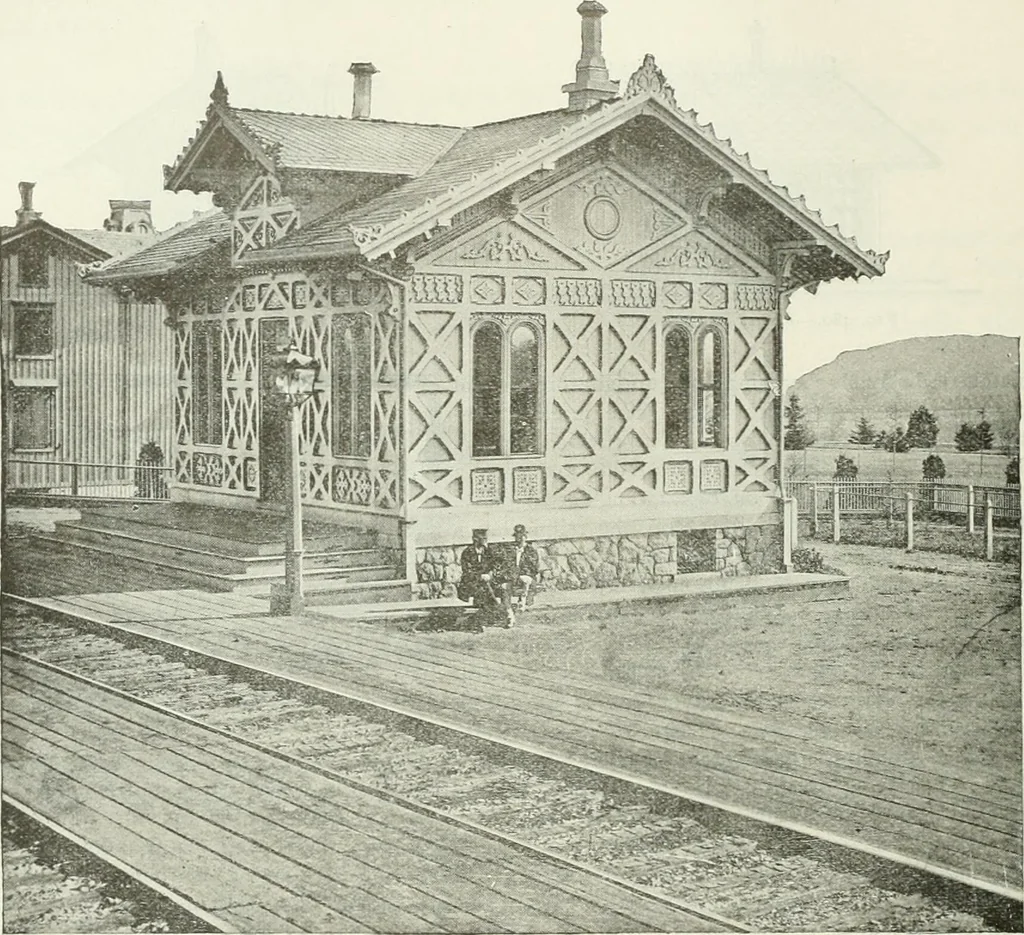 An illustration from Buildings and structures of American railroads. A reference book for railroad managers, superintendents, master mechanics, engineers, architects, and students, 1893, leaf 305