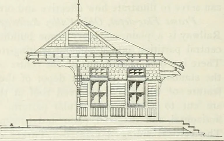 An illustration from Buildings and structures of American railroads. A reference book for railroad managers, superintendents, master mechanics, engineers, architects, and students, 1893, leaf 305
