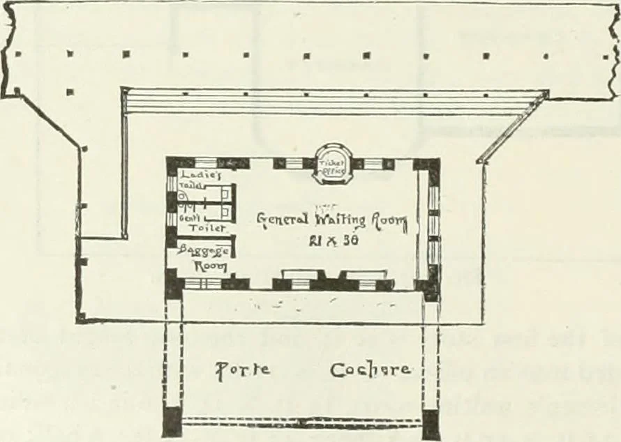 An illustration from Buildings and structures of American railroads. A reference book for railroad managers, superintendents, master mechanics, engineers, architects, and students, 1893, leaf 313