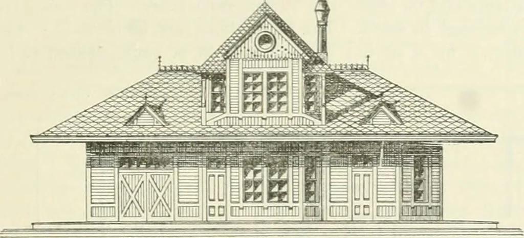 An illustration from Buildings and structures of American railroads. A reference book for railroad managers, superintendents, master mechanics, engineers, architects, and students, 1893, leaf 326