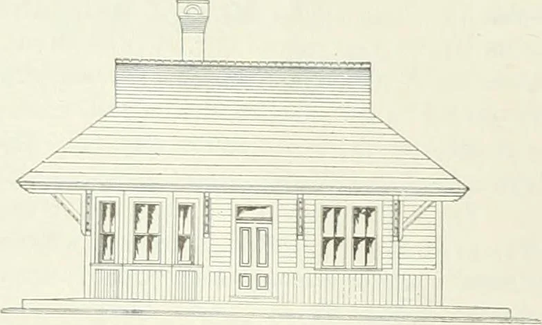 An illustration from Buildings and structures of American railroads. A reference book for railroad managers, superintendents, master mechanics, engineers, architects, and students, 1893, leaf 327
