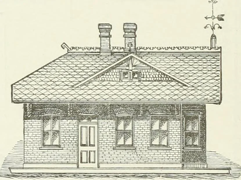 An illustration from Buildings and structures of American railroads. A reference book for railroad managers, superintendents, master mechanics, engineers, architects, and students, 1893, leaf 333