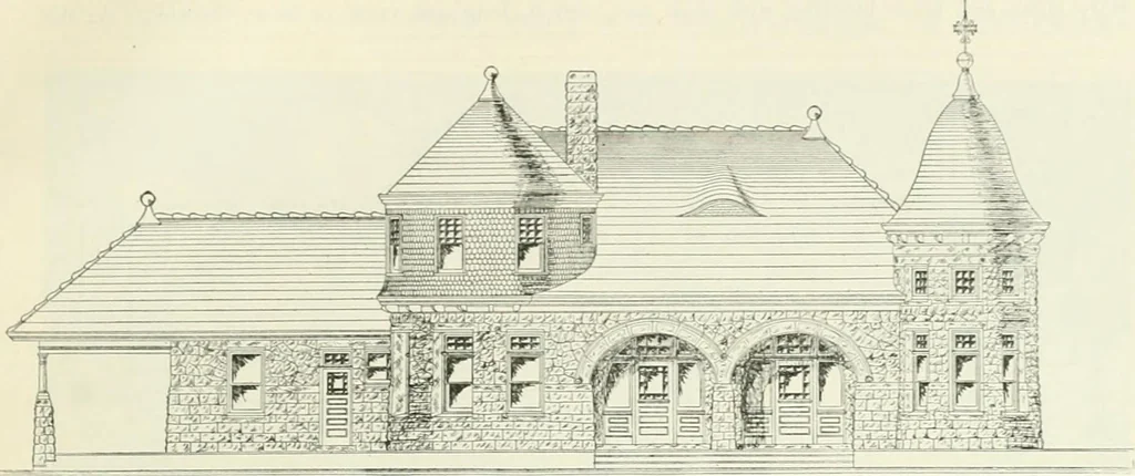 An illustration from Buildings and structures of American railroads. A reference book for railroad managers, superintendents, master mechanics, engineers, architects, and students, 1893, leaf 336