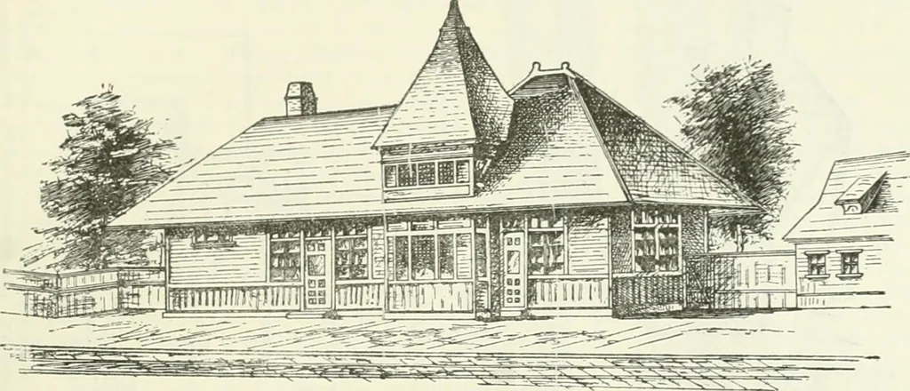 An illustration from Buildings and structures of American railroads. A reference book for railroad managers, superintendents, master mechanics, engineers, architects, and students, 1893, leaf 342
