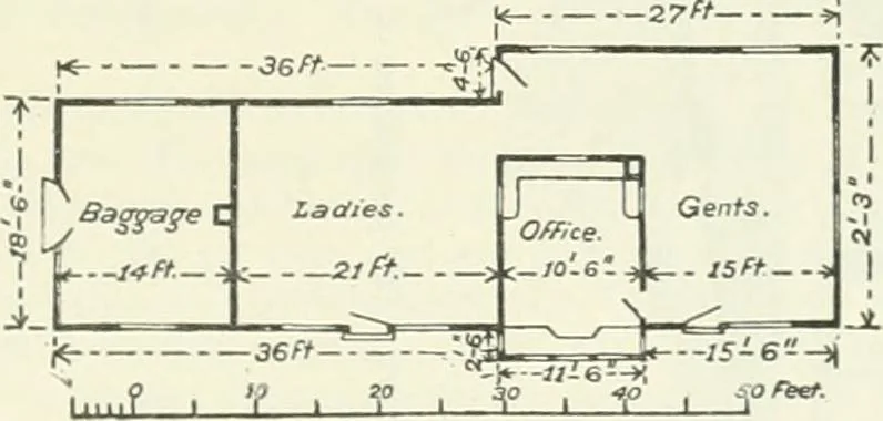 An illustration from Buildings and structures of American railroads. A reference book for railroad managers, superintendents, master mechanics, engineers, architects, and students, 1893, leaf 342
