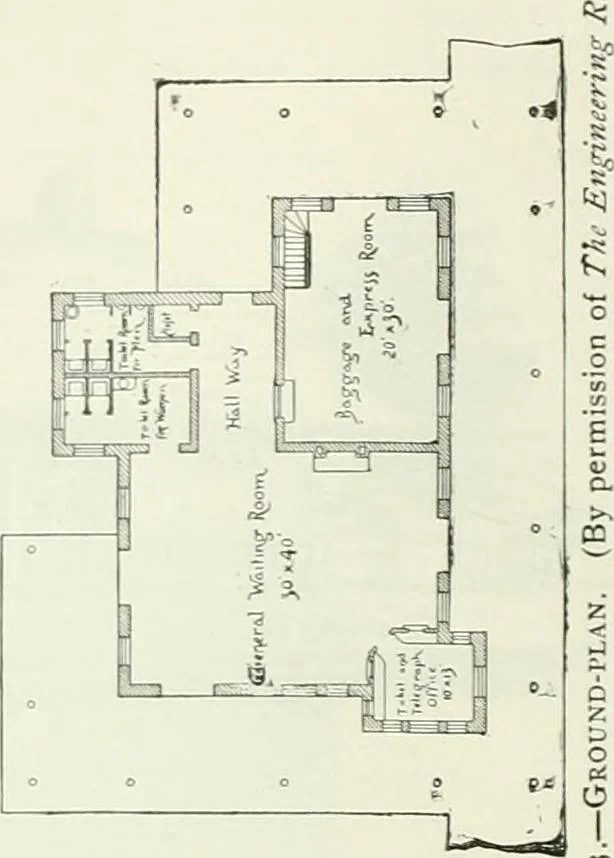 An illustration from Buildings and structures of American railroads. A reference book for railroad managers, superintendents, master mechanics, engineers, architects, and students, 1893, leaf 343