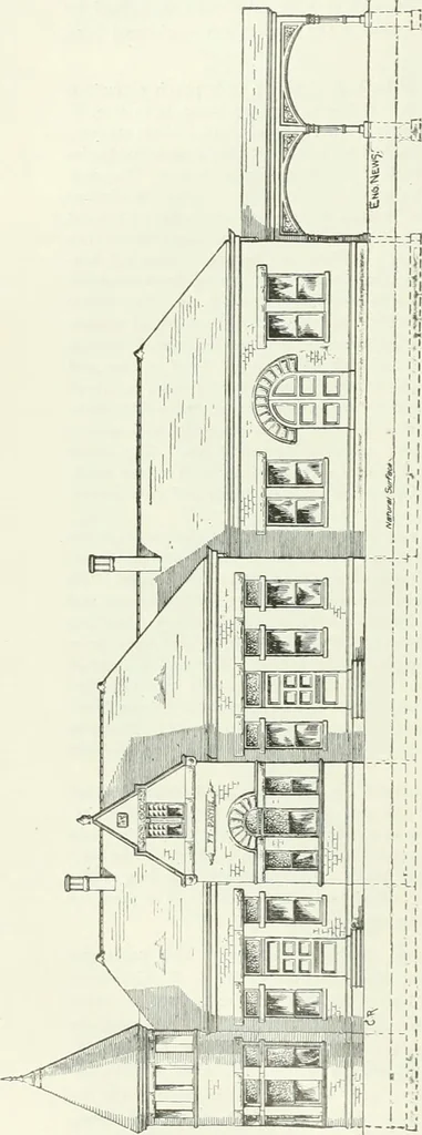 An illustration from Buildings and structures of American railroads. A reference book for railroad managers, superintendents, master mechanics, engineers, architects, and students, 1893, leaf 345