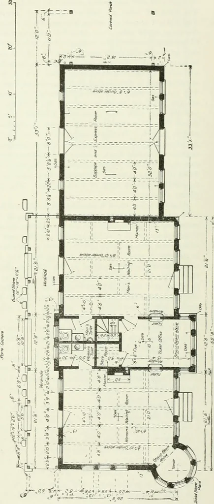 An illustration from Buildings and structures of American railroads. A reference book for railroad managers, superintendents, master mechanics, engineers, architects, and students, 1893, leaf 345