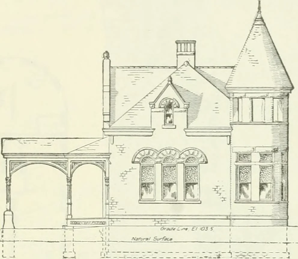 An illustration from Buildings and structures of American railroads. A reference book for railroad managers, superintendents, master mechanics, engineers, architects, and students, 1893, leaf 346
