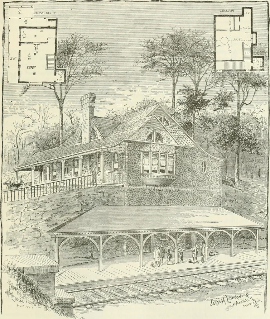 An illustration from Buildings and structures of American railroads. A reference book for railroad managers, superintendents, master mechanics, engineers, architects, and students, 1893, leaf 356