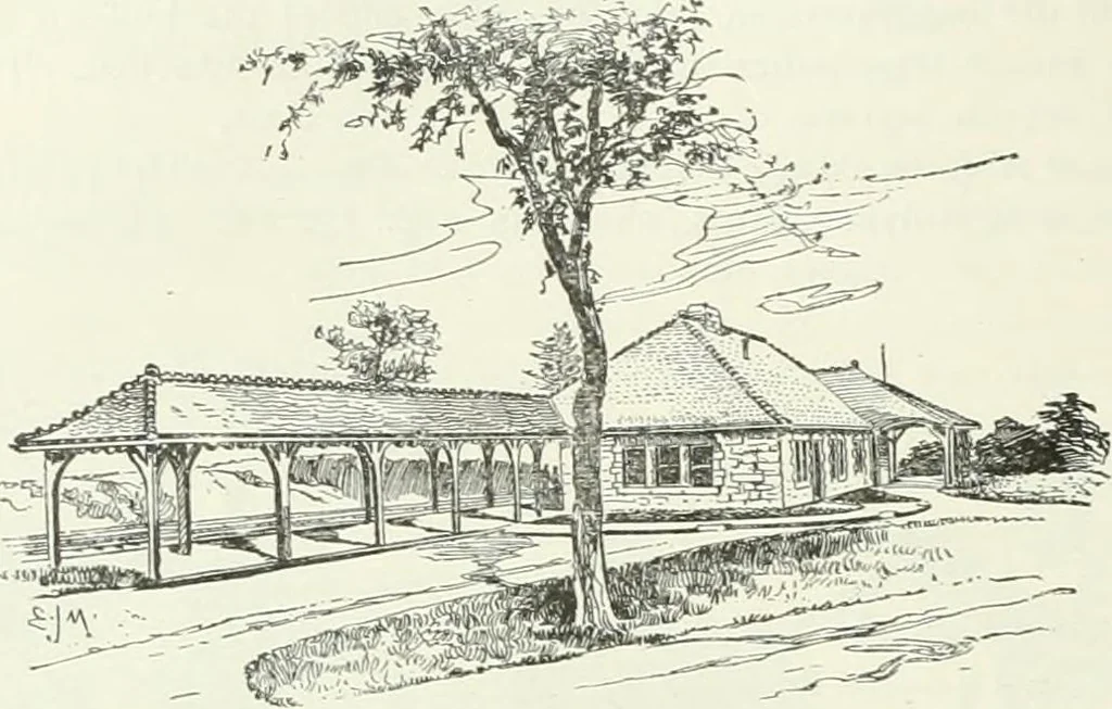 An illustration from Buildings and structures of American railroads. A reference book for railroad managers, superintendents, master mechanics, engineers, architects, and students, 1893, leaf 361