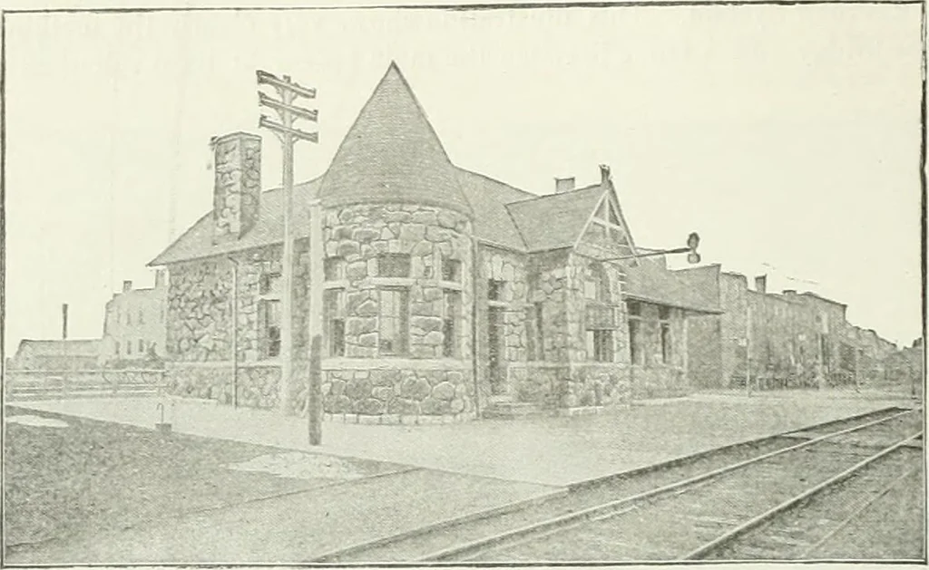 An illustration from Buildings and structures of American railroads. A reference book for railroad managers, superintendents, master mechanics, engineers, architects, and students, 1893, leaf 367