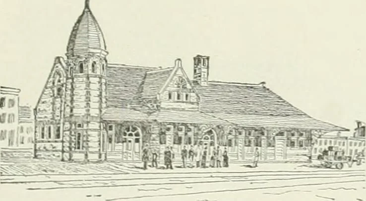 An illustration from Buildings and structures of American railroads. A reference book for railroad managers, superintendents, master mechanics, engineers, architects, and students, 1893, leaf 368