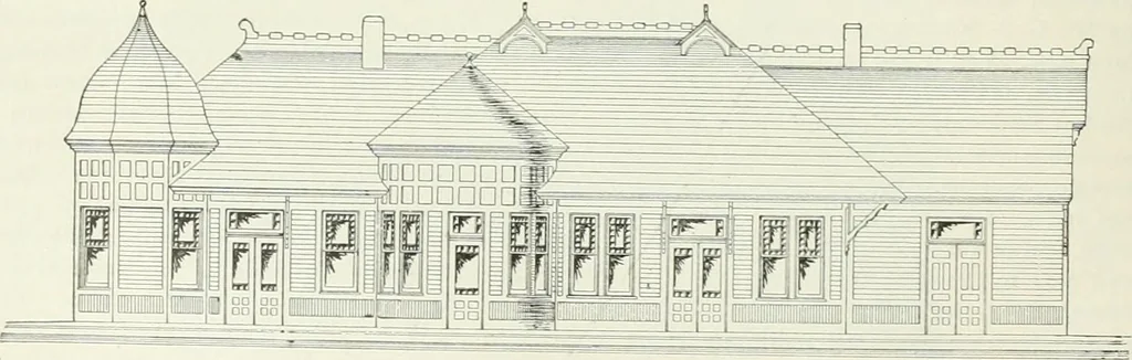 An illustration from Buildings and structures of American railroads. A reference book for railroad managers, superintendents, master mechanics, engineers, architects, and students, 1893, leaf 371
