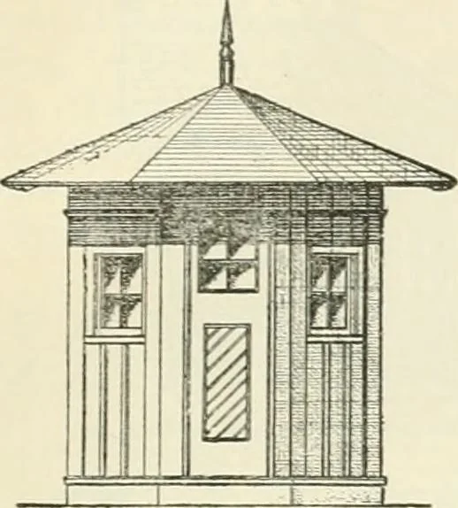 An illustration from Buildings and structures of American railroads. A reference book for railroad managers, superintendents, master mechanics, engineers, architects, and students, 1893, leaf 40