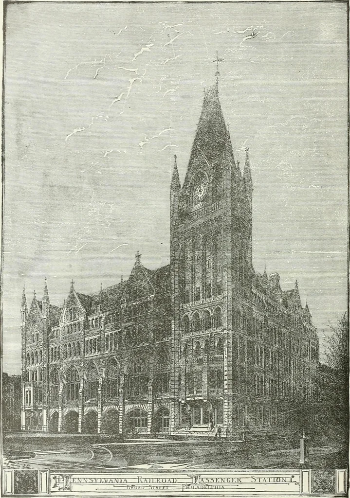 An illustration from Buildings and structures of American railroads. A reference book for railroad managers, superintendents, master mechanics, engineers, architects, and students, 1893, leaf 419
