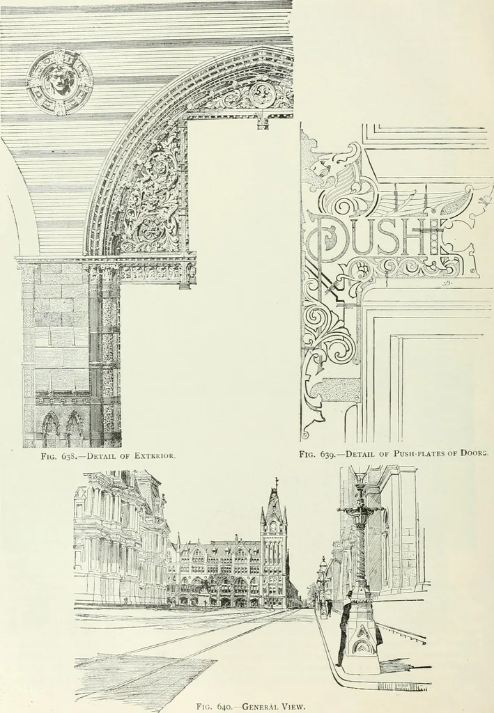 An illustration from Buildings and structures of American railroads. A reference book for railroad managers, superintendents, master mechanics, engineers, architects, and students, 1893, leaf 421